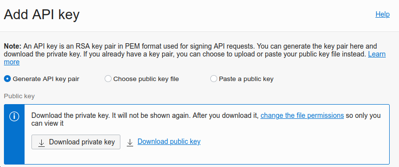 add api key